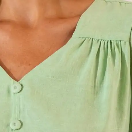Blusa Verde Claro Linho